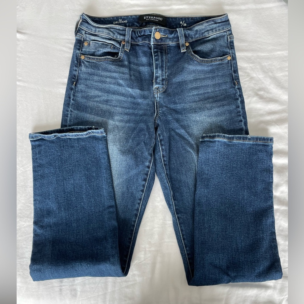 Liverpool Women's Straight Leg Jeans - Blue